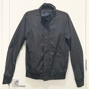 Scotch & Soda Men's Black Windbreaker Bomber Jacket